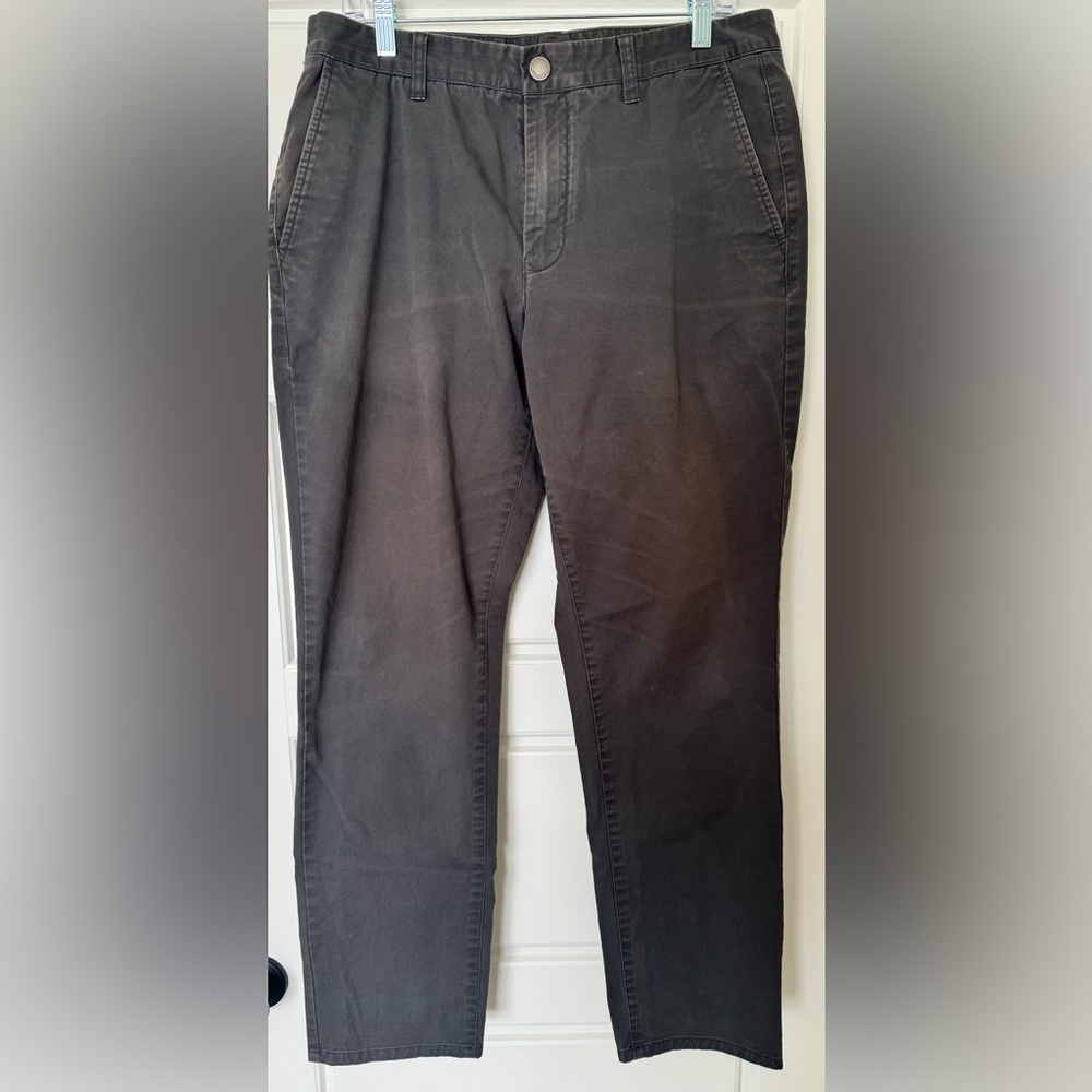 Bonobos Mens 34x32 Chino Pant Well Loved‎ Gray Athletic Fit